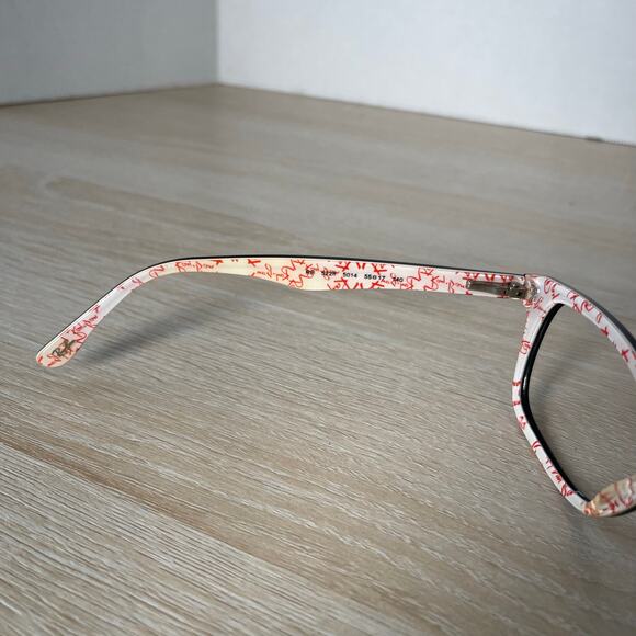 Ray-Ban RB5228 5014 Eyeglasses Black White and Red 55-17-140 Frames Only - Picture 4 of 9